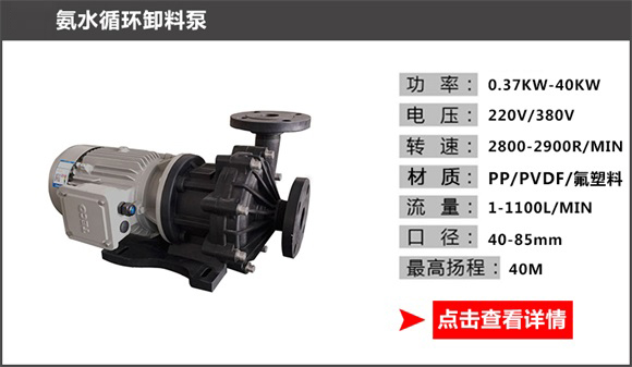 氨水循環卸料泵