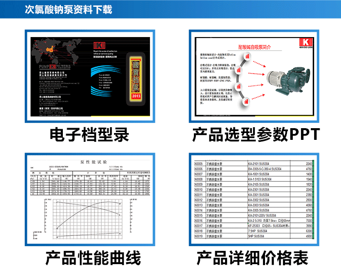 次氯酸鈉加藥計量卸料輸送泵參數選型表格